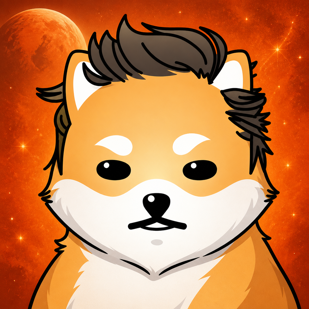 Mars Doge — Doge face, Elon hair